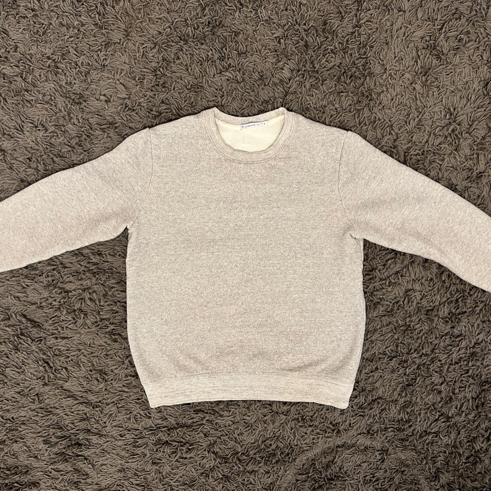 Alternative Apparel Terry Crew Men's Sweatshirt Heather Gray